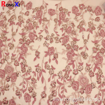 Hot Selling Sequined Fabric Rose Gold